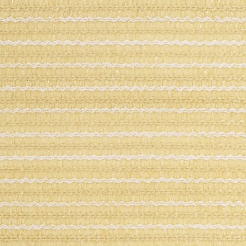 Telttæppe 400 x 400 cm - beige HDPE, med øjer