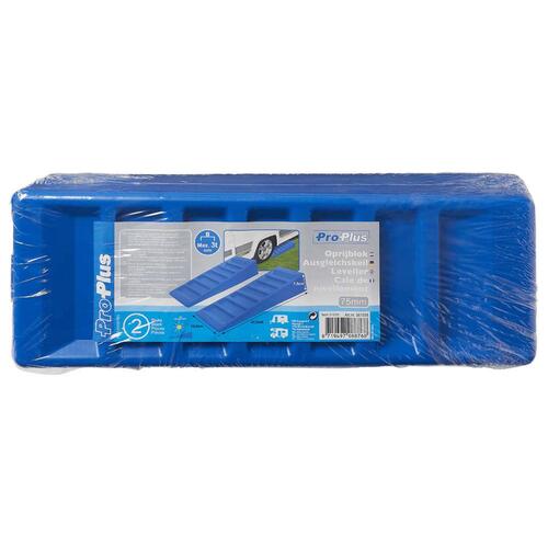 ProPlus niveaukilesæt i 2 dele 75 mm plastik blå