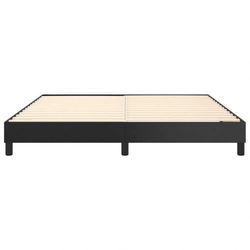 Boxspring sengeramme 180×200 cm i sort kunstlæder