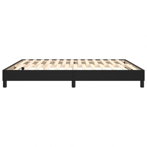 Boxspring sengeramme 180×200 cm i sort kunstlæder