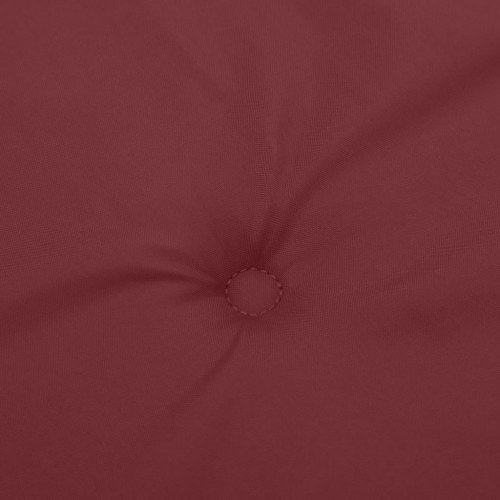 Stolehynder med høj ryg 6 stk. 120 x 50 x 4 cm - meleret vinrød