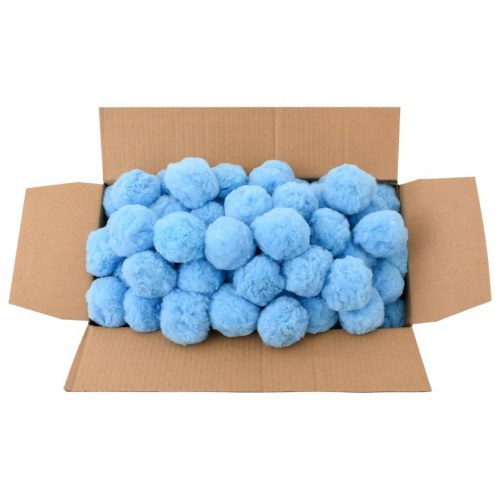 Filterkugler til pool - 2,1 kg antibakteriel polyethylen, blå