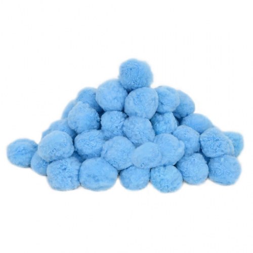 Filterkugler til pool - 2,1 kg antibakteriel polyethylen, blå