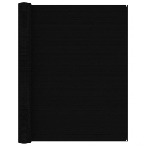 Telttæppe 250x500 cm sort