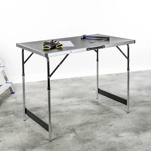 foldbart bord 100 x 60 x 94 cm aluminium