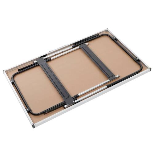 foldbart bord 100 x 60 x 94 cm aluminium
