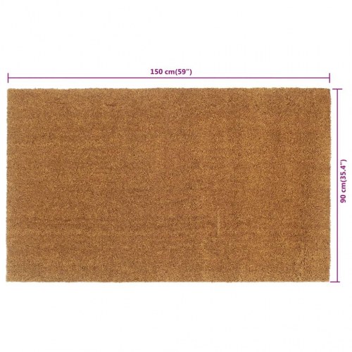 Dørmåtte 90x150 cm tuftet coir naturfarvet