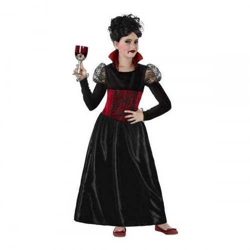 Børnekostume - Multifarvet kjole 5-6 år (100 % polyester)