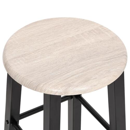 Barstole 2 stk. MDF sort