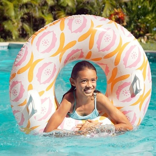 Badering Intex Timeless - oppustelig donut, Ø 91 cm, orange/pink (6 stk.)
