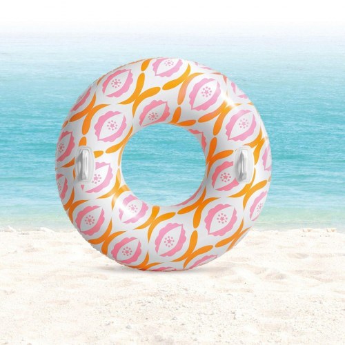 Badering Intex Timeless - oppustelig donut, Ø 91 cm, orange/pink (6 stk.)