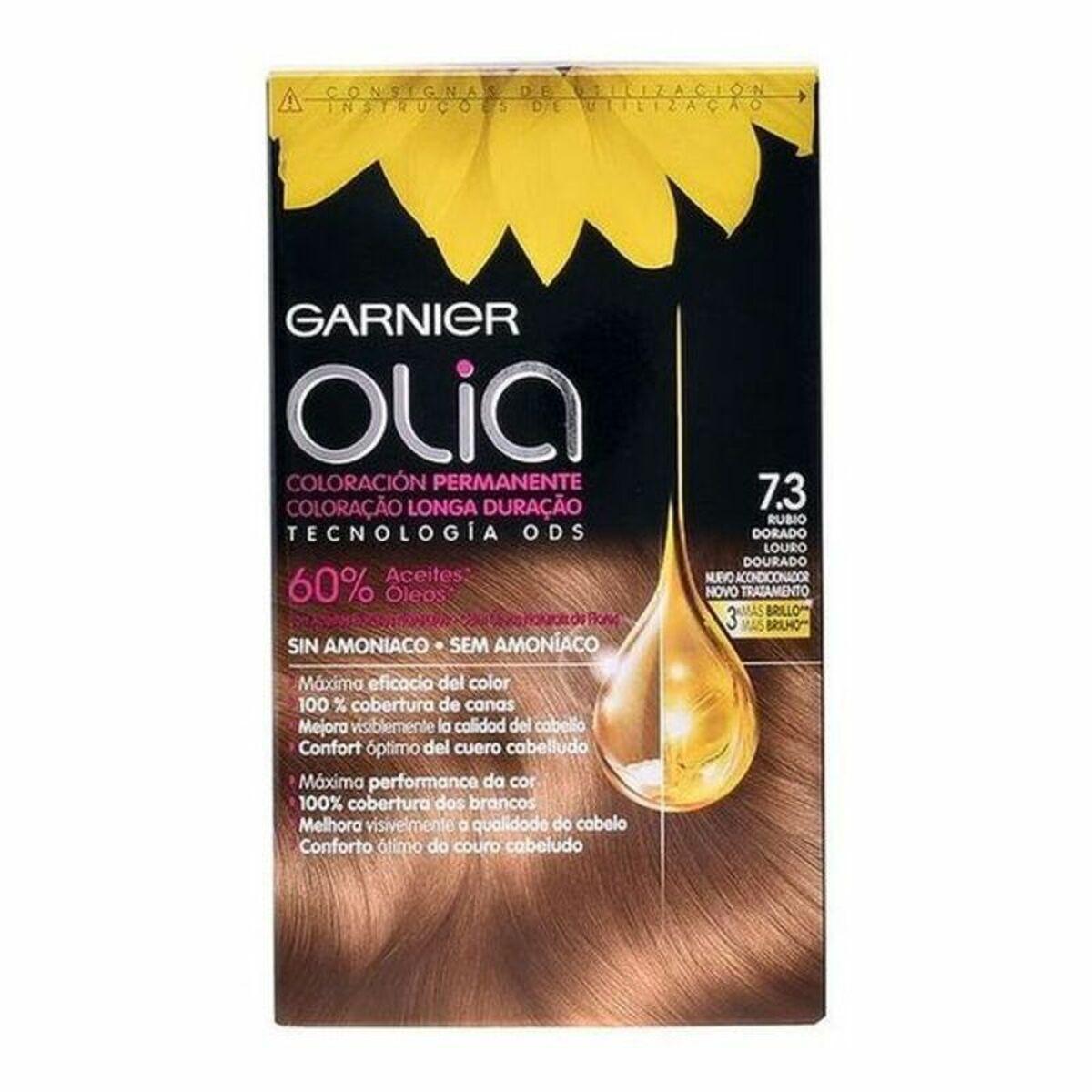 Hårfarve uden ammoniak Garnier Olia 7.3 Golden Dark Blonde