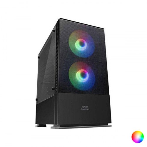 PC kabinet ATX/mATX Mini-Tower Mars Gaming med RGB - Sort