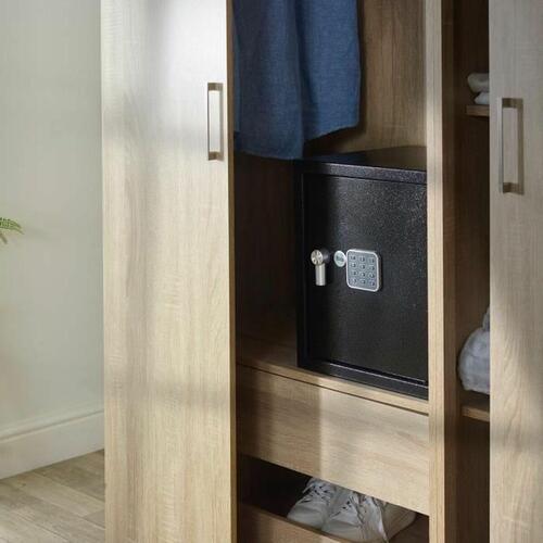 Pengeskab med elektronisk lås Yale Sort 40 L 39 x 35 x 36 cm Rustfrit stål