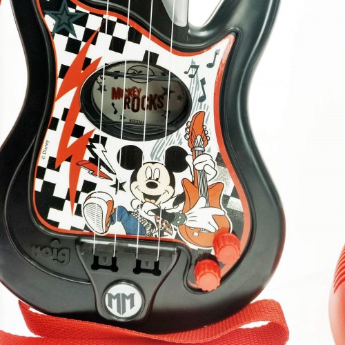 Legetøjsguitar med mikrofon - Mickey Mouse musikscene