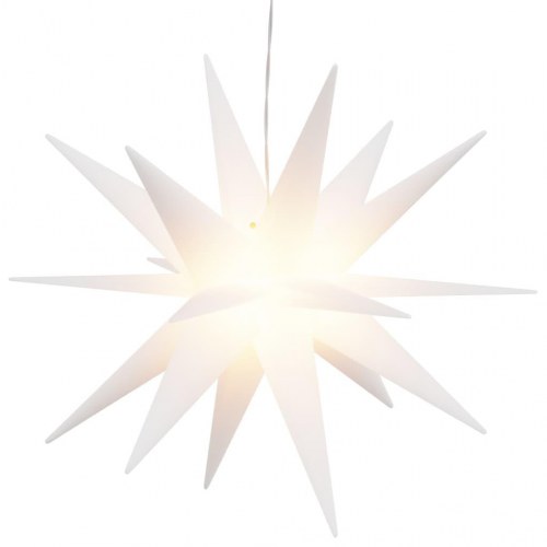 Juledekoration med LED-lys foldbar 100 cm hvid