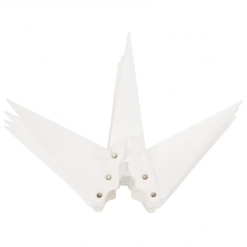 Juledekoration med LED-lys foldbar 100 cm hvid