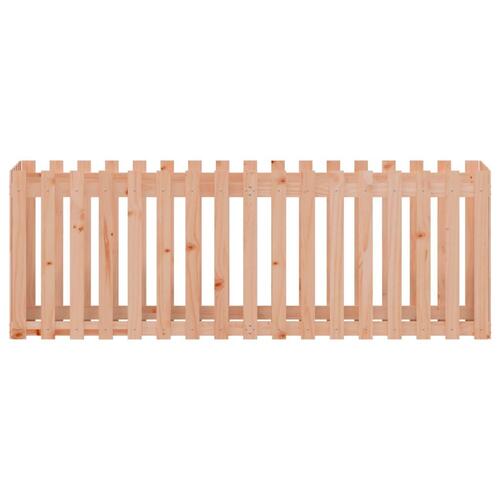 Højbed med stakitdesign 200x50x70 cm massivt douglasgran