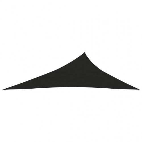Solsejl 3×4×5 m trekant - HDPE 160 g/m², sort