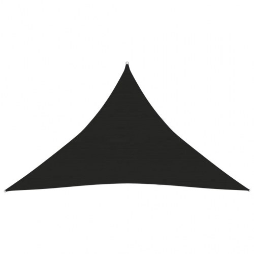 Solsejl 4×4×5,8 m - trekantet HDPE 160 g/m², sort