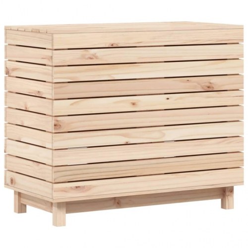 Vasketøjskurv 88,5x44x76 cm massivt fyrretræ