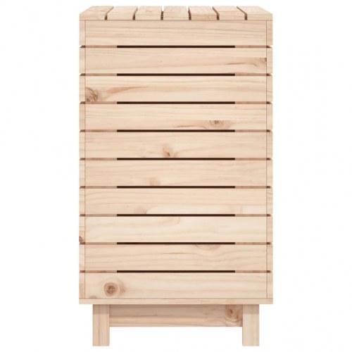 Vasketøjskurv 88,5x44x76 cm massivt fyrretræ