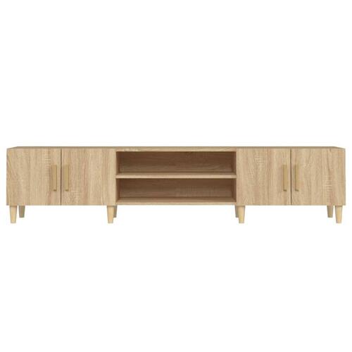 Tv-bord 180x31,5x40 cm konstrueret træ sonoma-eg