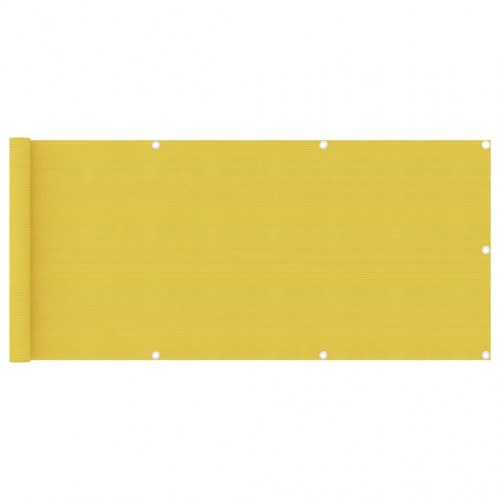 Altanafskærmning 75 x 400 cm i HDPE gul