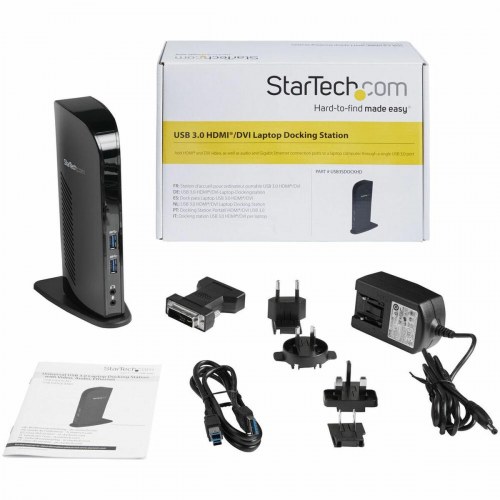 USB hub StarTech USB3SDOCKHD - sort dockingstation, 20 W