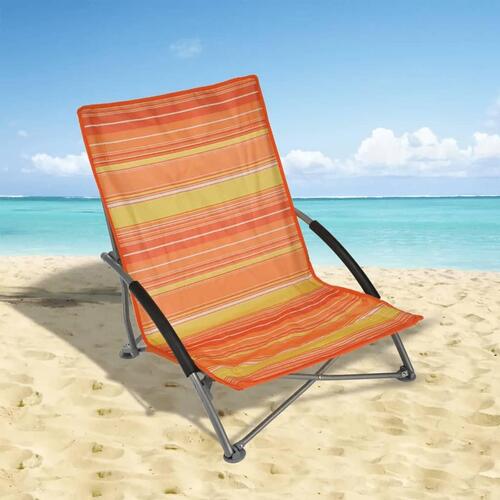 HI foldbar strandstol 65x55x25/65 cm orange