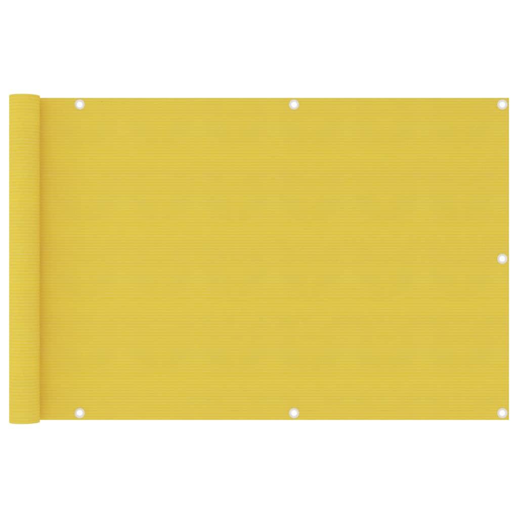 Altanafskærmning 90x400 cm HDPE gul