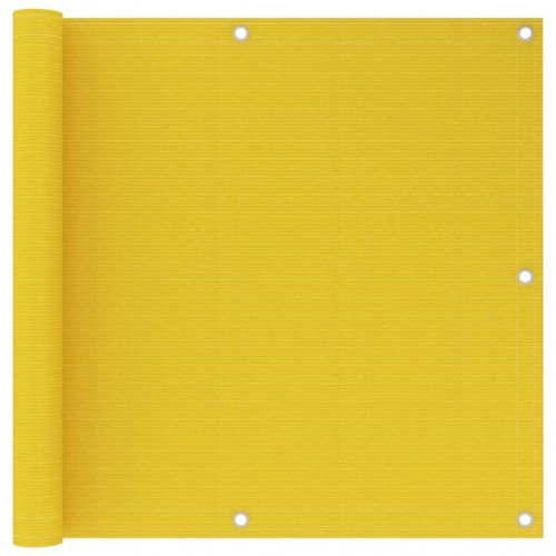 Altanafskærmning 90×600 cm i HDPE - gul