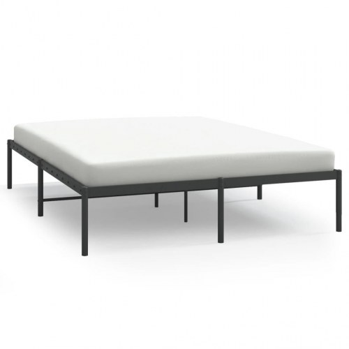 Sengeramme i metal 150 x 200 cm - sort, klassisk design