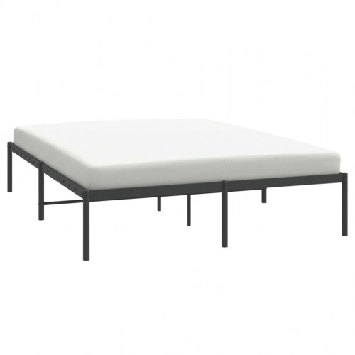 Sengeramme i metal 150 x 200 cm - sort, klassisk design
