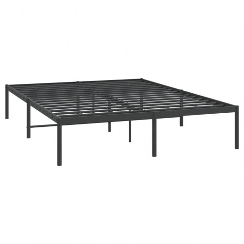 Sengeramme i metal 150 x 200 cm - sort, klassisk design