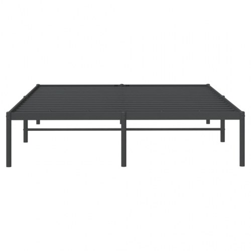Sengeramme i metal 150 x 200 cm - sort, klassisk design