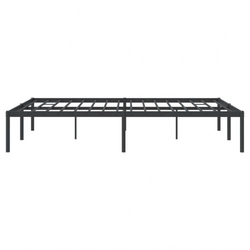 Sengeramme i metal 150 x 200 cm - sort, klassisk design