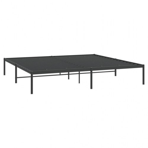 Sengeramme i metal - 183 x 213 cm, sort