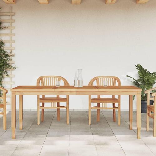 Havebord 200x90x75 cm massivt teaktræ