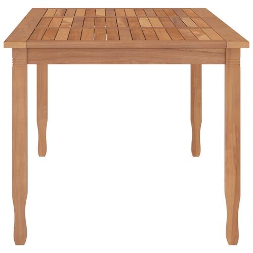 Havebord 200x90x75 cm massivt teaktræ