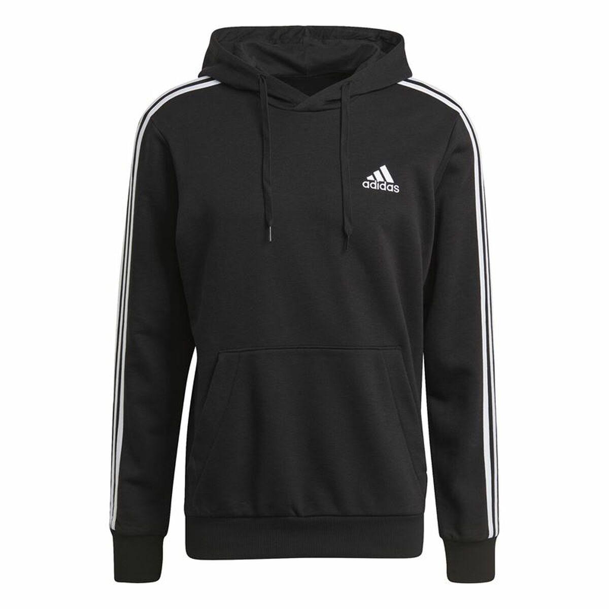 Hættetrøje Til Mænd Adidas Essentials Stripes Sort