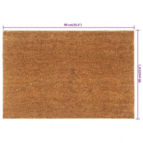 Dørmåtte 60 × 90 cm i tuftet coir - naturfarvet, skridsikker