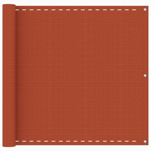 Altanafskærmning 90×400 cm i HDPE - orange privatlivsskærm