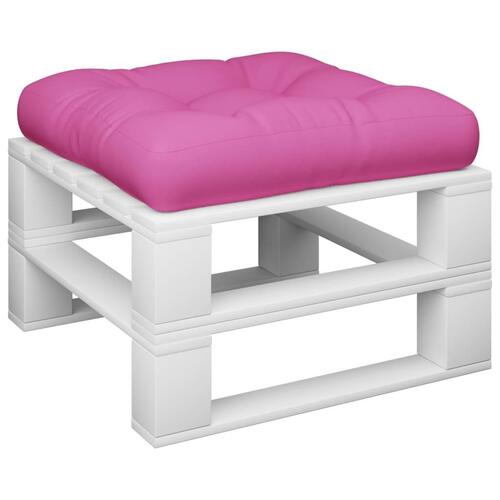 Pallehynde 60x60x12 cm stof pink