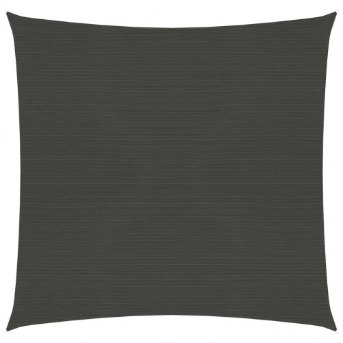 Solsejl 4,5×4,5 m - HDPE 160 g/m², antracitgrå