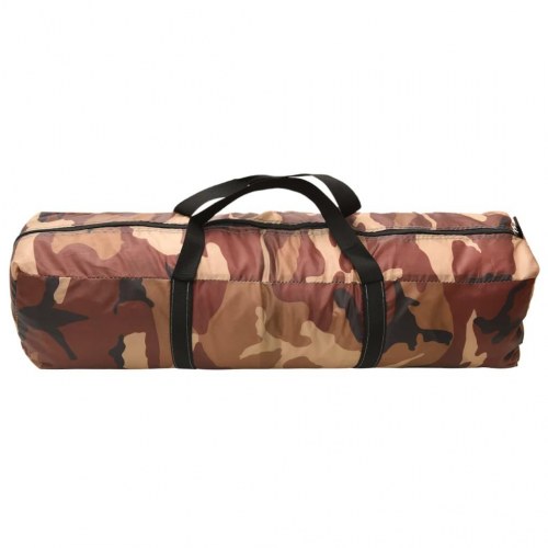 Festtelt med LED og 4 sidevægge 3,6x3,6x2,3 m camouflagefarvet