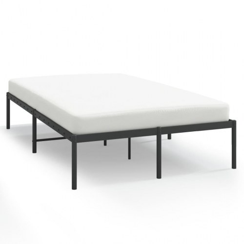 Sengeramme i metal 120 × 190 cm - sort