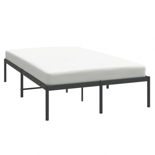 Sengeramme i metal 120 × 190 cm - sort