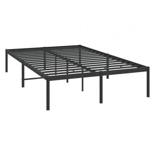 Sengeramme i metal 120 × 190 cm - sort