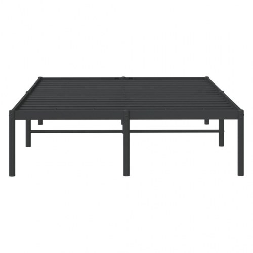 Sengeramme i metal 120 × 190 cm - sort